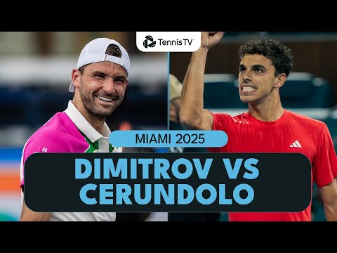 Grigor Dimitrov vs Francisco Cerundolo DRAMATIC Highlights 🥵 | Miami 2025 Highlights