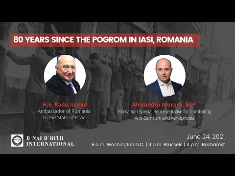 80 Years Since the Pogrom in Iasi, Romania